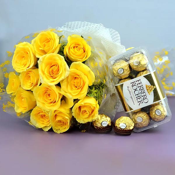Splendid Roses with Ferrero Rocher