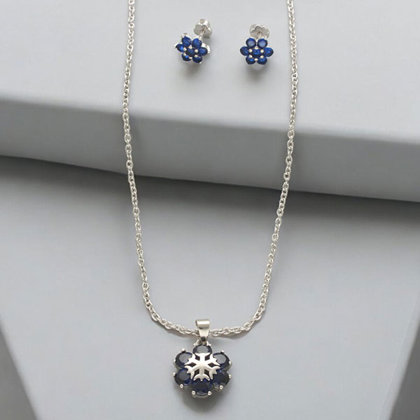 Trendy 925 Silver Pendant Set