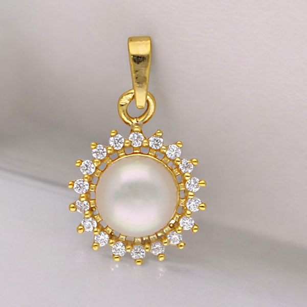 925 Silver Flower Designer Pearl Pendant