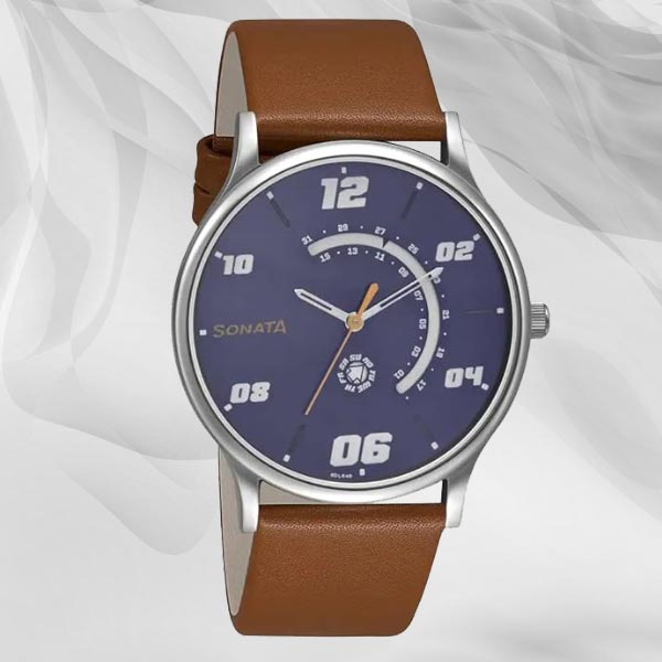 Sonata RPM Gents Quartz with Day and Date