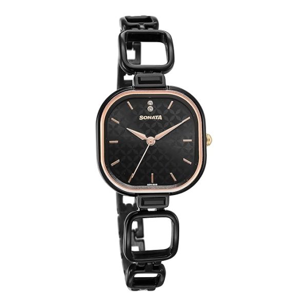 Black Modern Sonata Ladies Watch