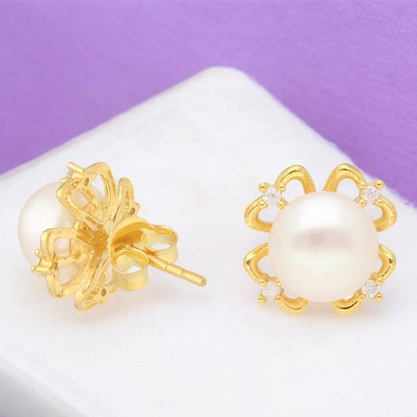 925 Floral Silver Stud Earrings