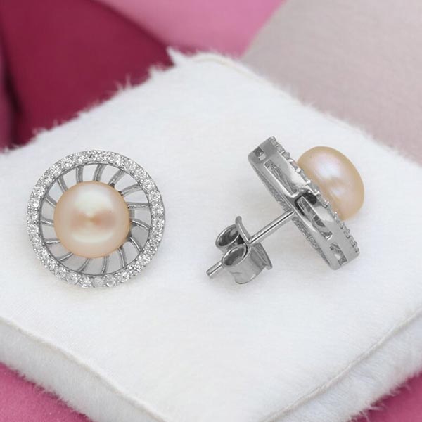 Queen 925 Silver Stud Earrings