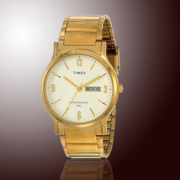 Executive Gents Golden Timex Watch