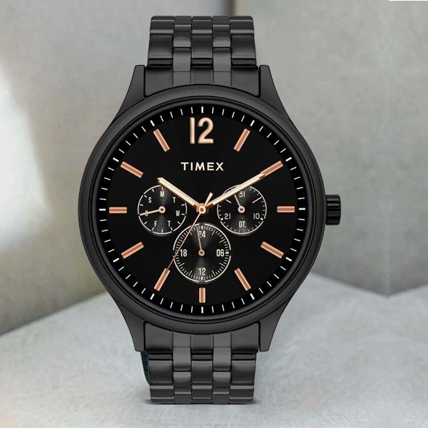 Timex Black Multifunction Watch for Men