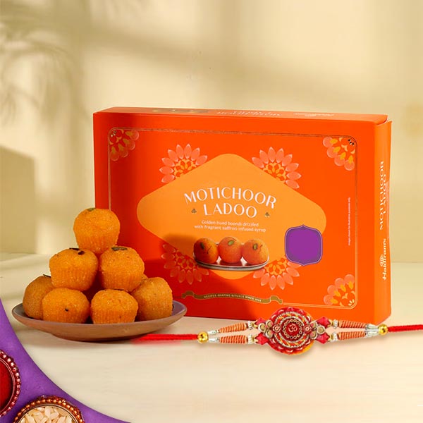 Haldiram Laddu Sweets with Rakhi