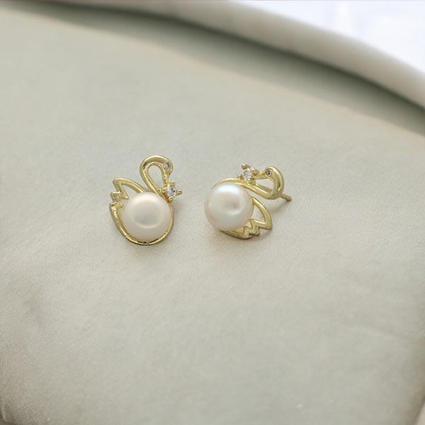 Pearl Duck Earrings