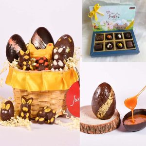 Mini Easter Eggs - Easter Basket And Caramel Filled Easter Eggs