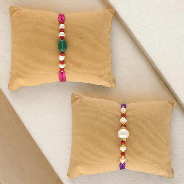 Combo Of Captivating Pearl Rakhis For Brothers