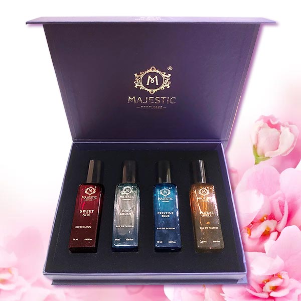 Majestic Vogue Miniature Unisex Eau De Parfum Gift Set