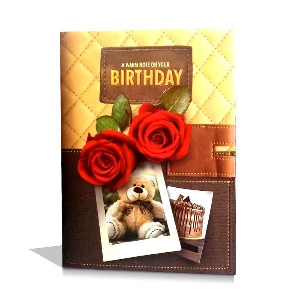 Warm Birthday Note Greetings Organizer