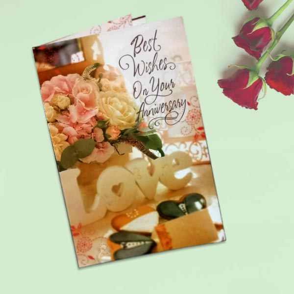 Best Wishes Anniversary Greeting Card